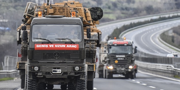 Suriye sınırına askeri sevkiyat