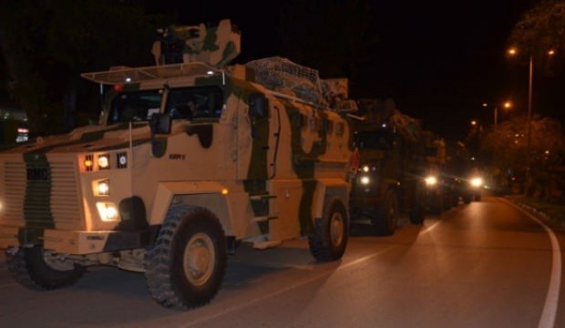 Suriye sınırına askeri sevkiyat