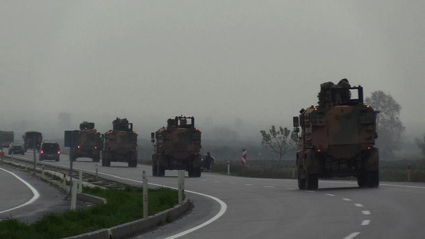 Suriye sınırına askeri sevkiyat