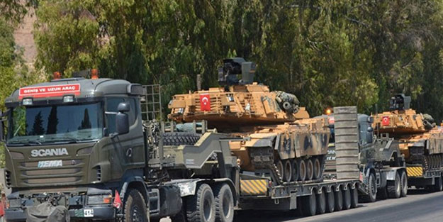 Suriye sınırına yeni askeri sevkiyat