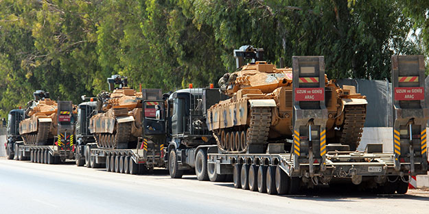 Suriye sınırına yoğun sevkiyat! Tanklar Hatay'a ulaştı