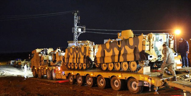 Suriye sınırında askeri hareketlilik sürüyor