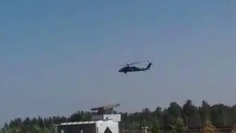 Suriye sınırında helikopter hareketliliği 