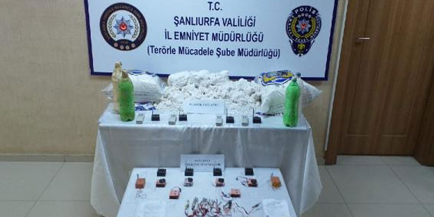 Suriye sınırında 65 kg plastik patlayıcı bulundu
