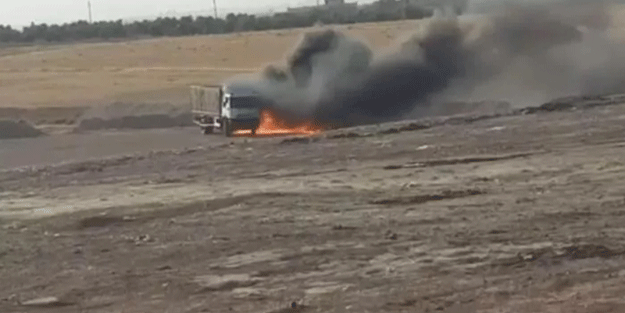 Suriye'de bomba yüklü kamyon imha edildi