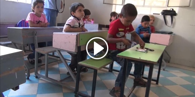 Eğitim, okullara dönüştürülen evlerde veriliyor