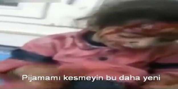 Suriye'de insanlığı utandıran görüntü (VİDEO)