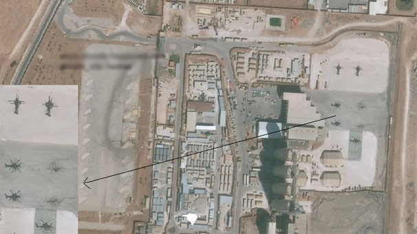 Suriye'deki ABD üssü uydudan fotoğraflandı! YPG'li teröristler...