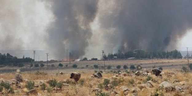 Suriye'deki çatışmalarda havan mermisi Türkiye'ye düştü