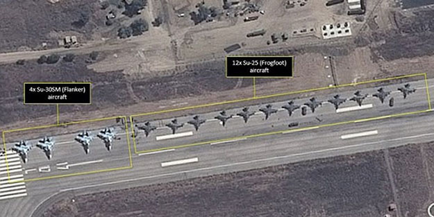 Suriye’deki Rus uçakları görüntülendi