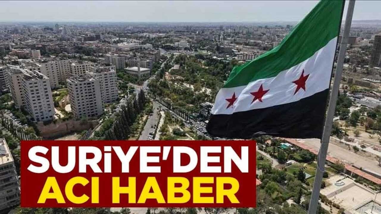 Suriye'den üzücü haber! 5 kişi hayatını kaybetti