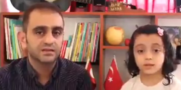 Suriyeli baba kızdan duygulandıran konuşma