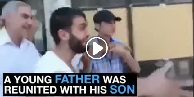 Suriyeli babanın öldü sandığı evladına kavuşma anı