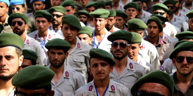 Suriyeli polisler Afrin'de göreve başladı