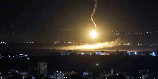 Suriye'nin başkenti Şam'a hava saldırısı düzenlendi