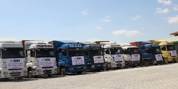 Suriye'ye 16 TIR’lık yardım