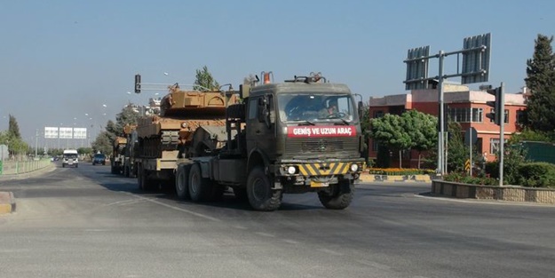 Suriye'ye askeri araç sevkiyatı