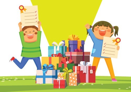 Sürpriz karne hediyeleri 14 Burda’da 