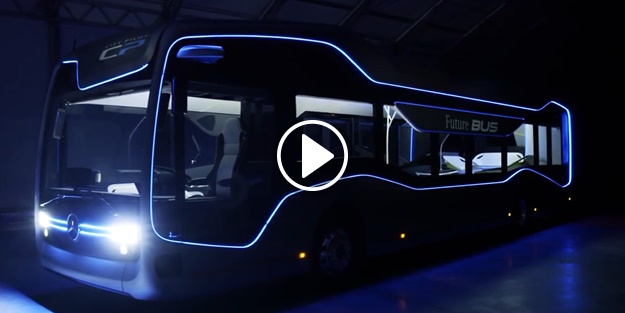 Sürücüsüz otobüs şehir turu yaptı