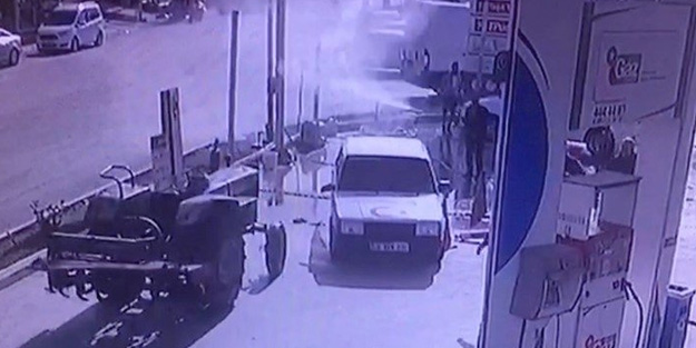 Sürücüsüz traktör ortalığı savaş alanına çevirdi