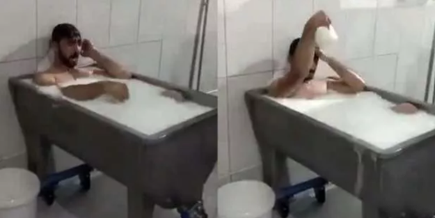 ‘Süt banyosu’ görüntüleri ile gündem olmuştu! Yeni işini açıkladı