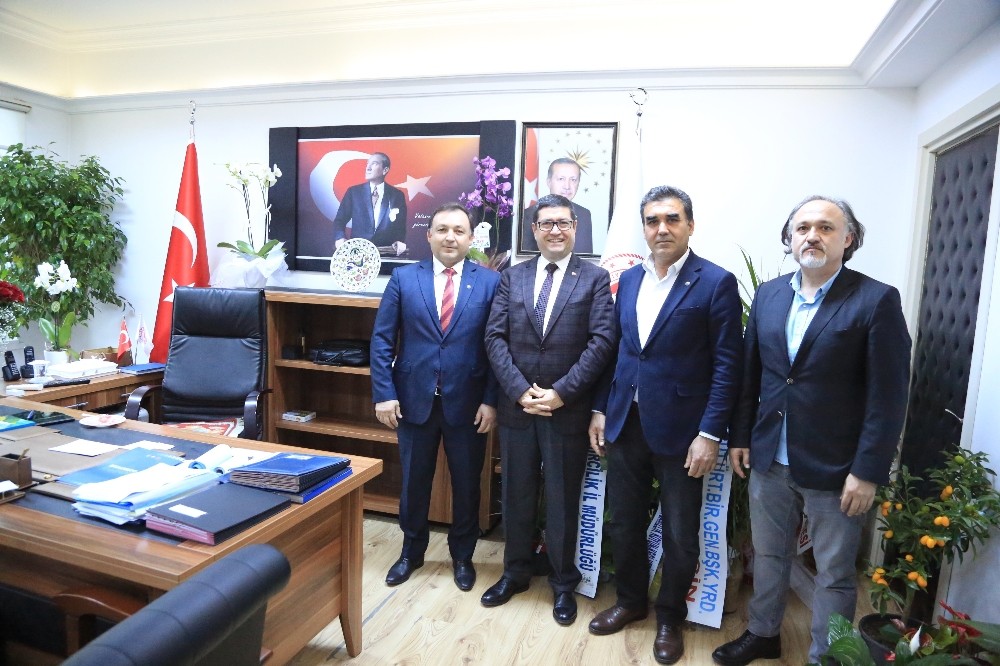 Süt Birliği’nden Müdür Saylak’a hayırlı olsun ziyareti 