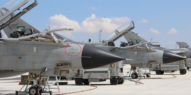 Suud savaş uçaklarında dikkat çeken ayrıntı