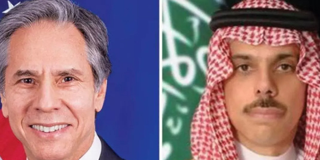 Suudi Arabistan ve ABD dışişleri bakanları Gazze Şeridi’ne yönelik saldırıları görüştü! Dünyaya umut oldu