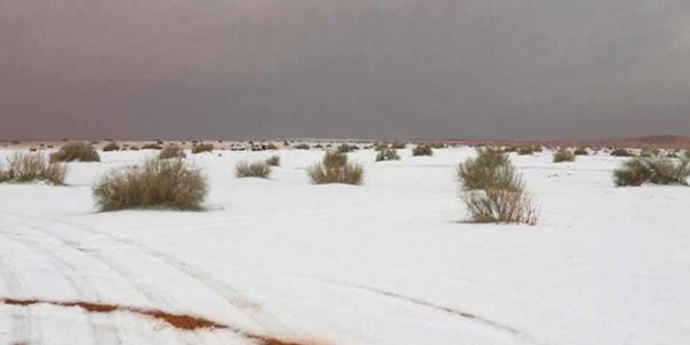 100 yıl sonra ilk defa kar yağdı!