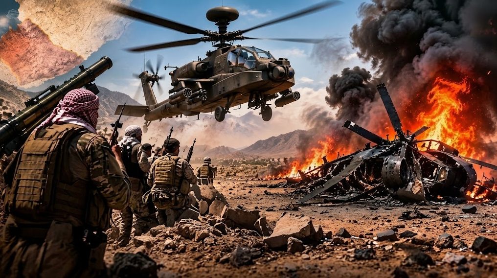 Suudi Arabistan'da askeri helikopter düştü: 2 subay hayatını kaybetti! Husiler saldırıyı üstlendi