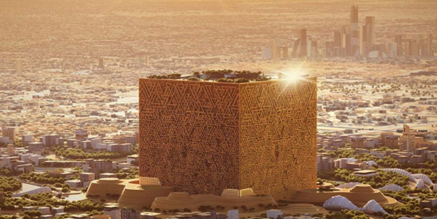Suudiler haddini aştı! Arabistan'da Kabe'ye benzer yeni bir yapı inşa ediyorlar!