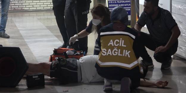 Tabancasını kaptırdı, bacağından vuruldu