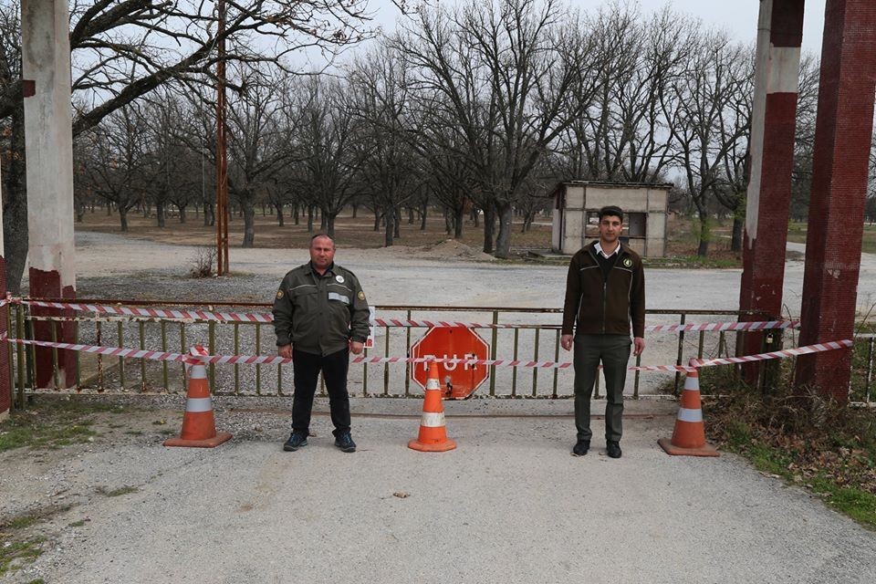 Tabiat parkı ziyaretçilere kapatıldı 