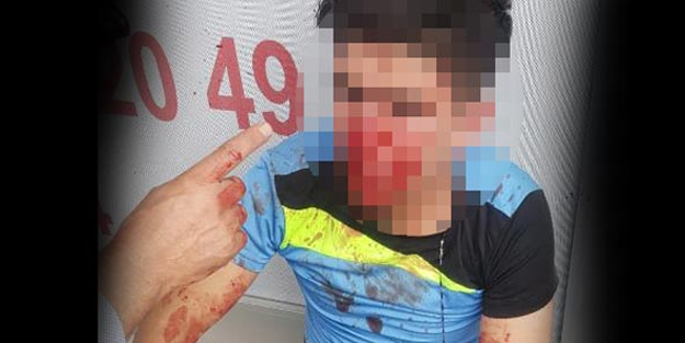 Tacizciye meydan dayağı! Ellerinden polis kurtardı