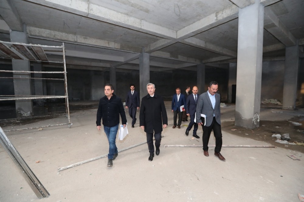 Tahmazoğlu yeni aş evi inşaatını inceledi 