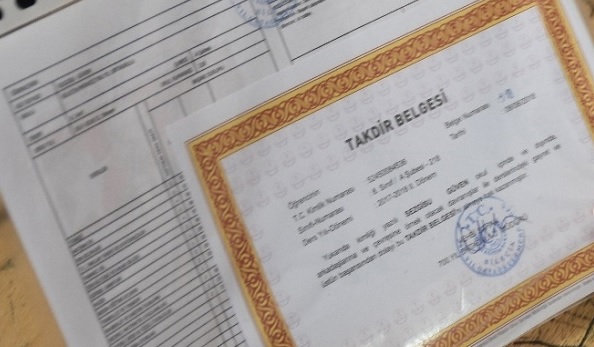 Takdir teşekkür belgesi kaç puanla alınır?