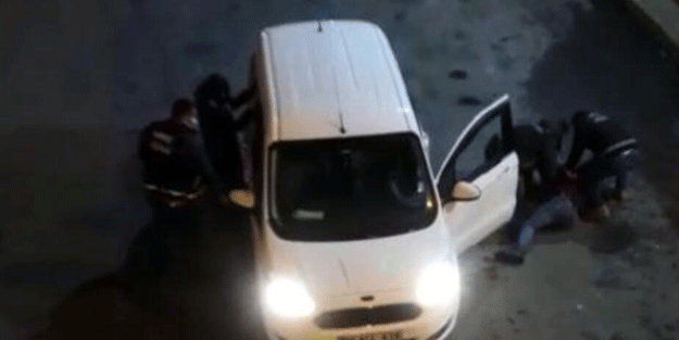 Takibe alınan araçtakiler mide bulandırdı