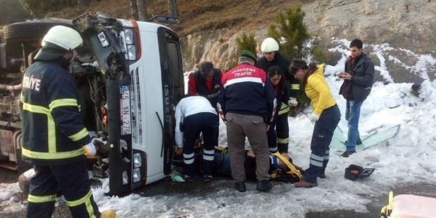 Takla atan araçta can pazarı