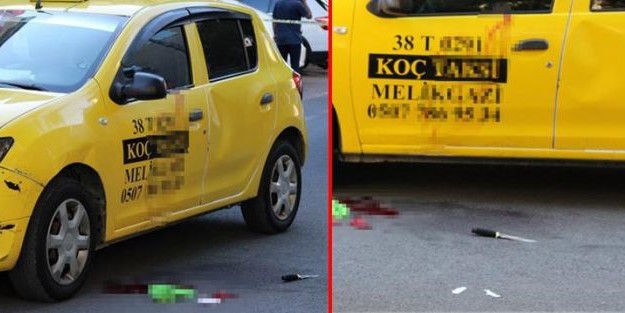 Taksi sahibinin oğlu ile şoför arasında kanlı tartışma! Başından vuruldu