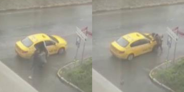 Taksici dehşeti! Kadını darp edip fırlattı