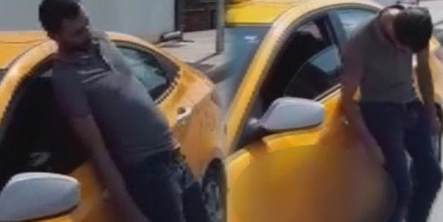 Taksiciden korkunç görüntü! Yanına yaklaşan dondu kaldı