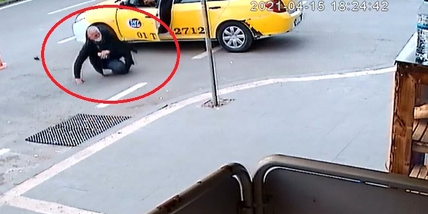 Taksiciyi yol ortasında vurdular