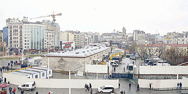 Taksim camii için kollar sıvandı