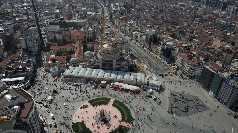 Taksim Camii'nin yüzde 85'i bitti