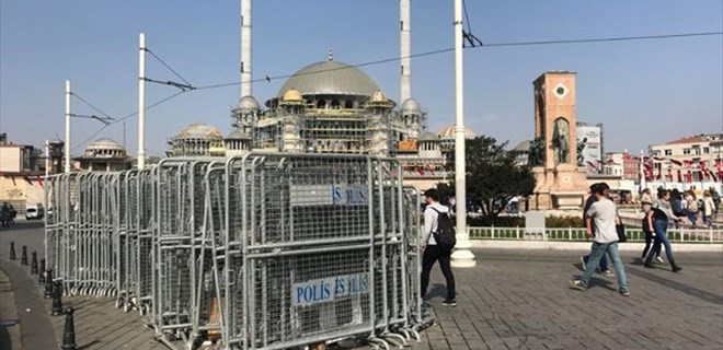 Taksim Meydanı'nda 1 Mayıs önlemi