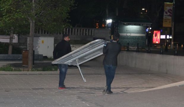 Taksim'de 1 Mayıs mesaisi başladı