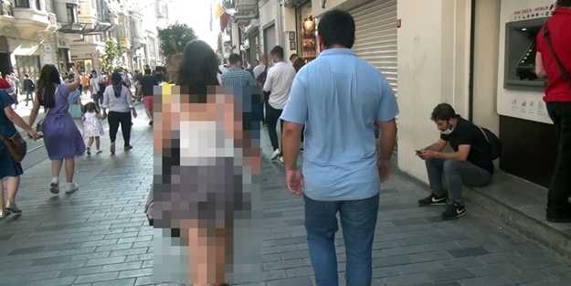 Taksim'de genç kızı saatlerce takip eden sapık böyle enselendi
