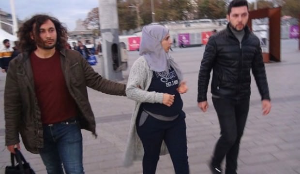 Taksim'de hareketli anlar!