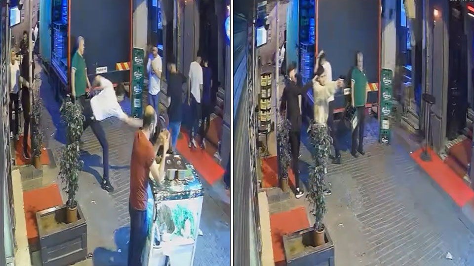 Taksim'de kanlı gece! Mekan sahipleri çatıştı