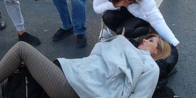 Taksim'de korkutucu kaza! Eşi bu halde görünce fenalaştı